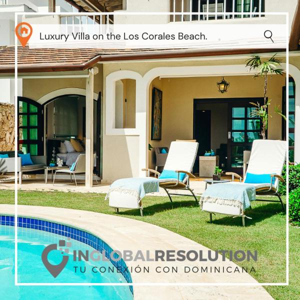 Luxury Villa on the Los Corales Beach, Playa Bavar