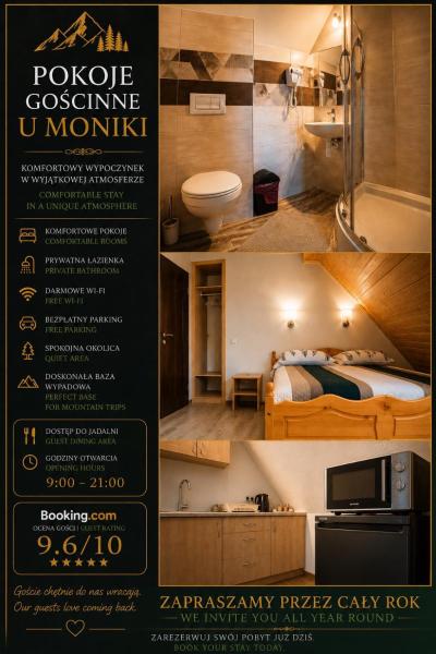 Pokoje u Moniki Zakopane, Забронировать Проживание в семье Закопане Высокие Татры