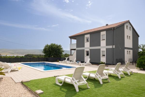 Apartments Zanic with private swimming pool and sea view, Забронировать Апартаменты/квартира Стариград-Пакленица Starigrad-Paklenica Riviera