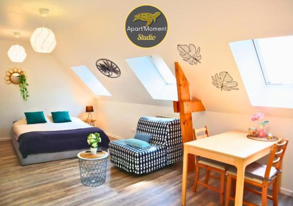 Studio en plein centre de Saint-Omer - à 5 min de la gare, parking privé gratuit