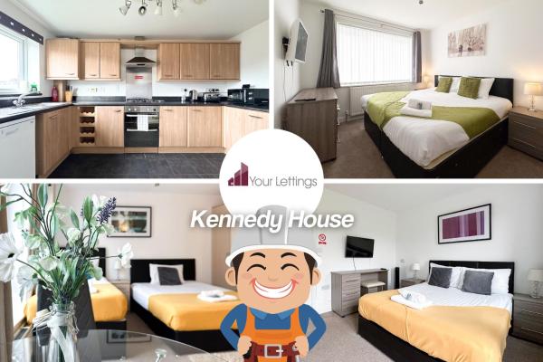 6-bedroom Contractor House with 6 bathrooms, Free WiFi and Parking - Kennedy House by Your Lettings Peterborough