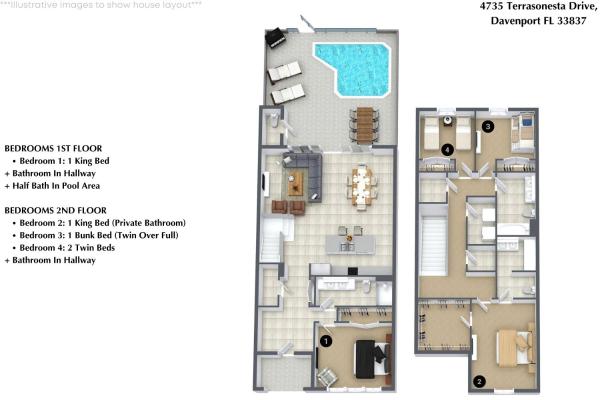 4 Bedrooms 3 Bathrooms Solterra 4735 Td