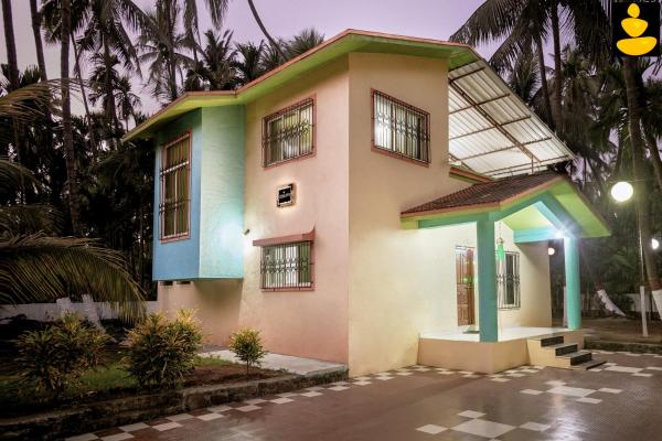 LivingStone 3BHK Beach House Alibaug, Забронировать Вилла Коттеджи Алибаг, Коттедж