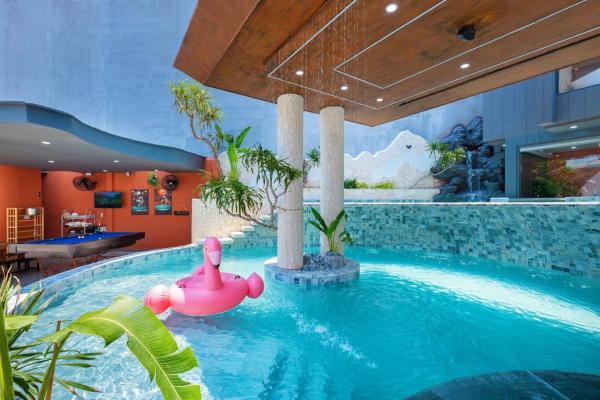 Wabi Sabi Villa * Hồ Bơi Thác Nước 140 m2 * Phòng Karaoke Thủy Cung, Забронировать  Вунгтау Бариа-Вунгтау