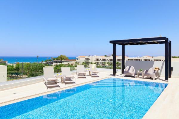 Beach Sand Villas - Beachfront Roof Pool Seaviews, Забронировать  Pírgos Psilonérou Западный Крит