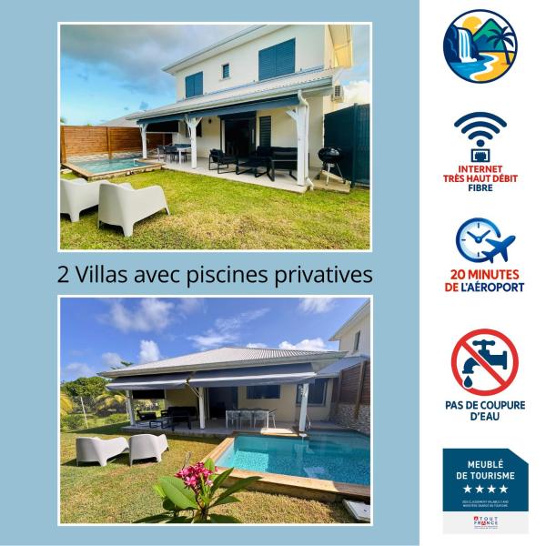 Villas Kanisi 2 et 3 chambres, piscines privatives, Забронировать  Бе-Мао Бас-Тер