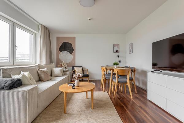 Global Living - Design Apartments I Terrace I Kitchen I Smart-TV I Parking space I München, Забронировать  Швабинг-Фрайман Мюнхен