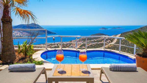 Kalkan 2 Bedroom Seaview Villa 4146, Забронировать  Калкан Провинция Анталья