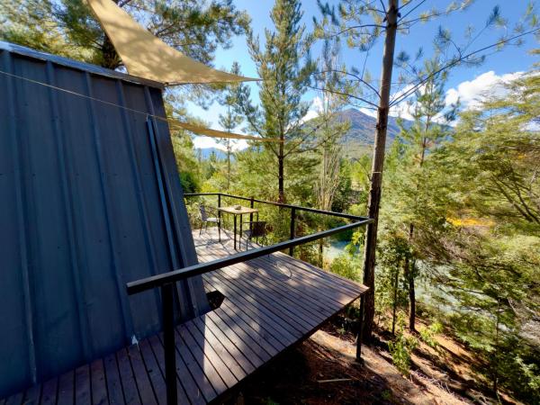 Cabina vista al río en Roca Truful, Забронировать  Мелипеуко область Араукания