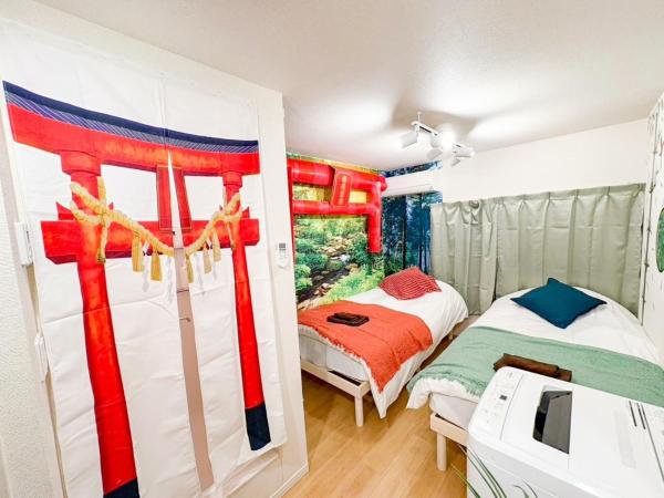 B 3rooms MAX10people 6min Shinjuku 11min Shibuya 12min walk Ikebukuro LEON RESORT IKEBUKURO traditional Japanese room 池袋 最大10名, Забронировать  Токио Токийский столичный округ