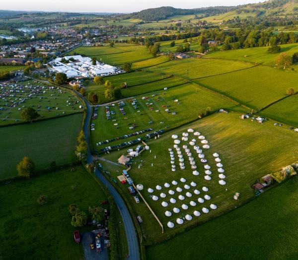 Fred's Yurts at Hay Festival