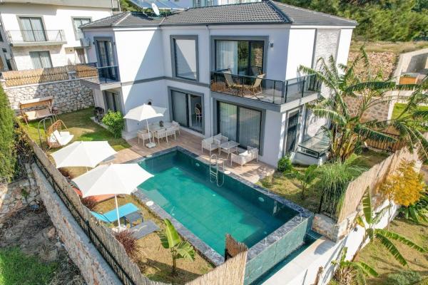 Villa with Amazing View in Faralya - Kabak, Забронировать  Kızılcakaya Эгейский регион Турции