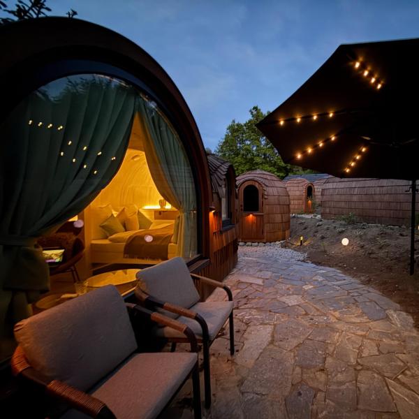 NEU Feinzeit Chalet mit privater Sauna, Забронировать Шале Френсдорф Верхняя Франкония