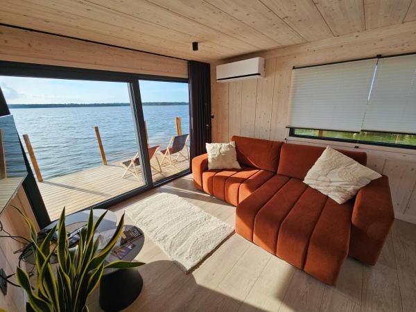 Domki na wodzie, Apartamenty, Houseboat, Jezioro Bukowo, Mierzeja "Natura Dąbkowice 5G", Забронировать  Домбки Западно-Поморское воеводство