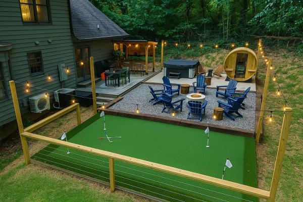 Ash-Villa Thrilla-Sauna-Theater-Putt Putt-Hot Tub, Забронировать  Ашвилл Аппалачи