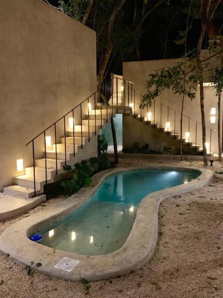 Apsara private villas with top plunge pools, Забронировать  Отели Тулум с бассейном, Бассейн