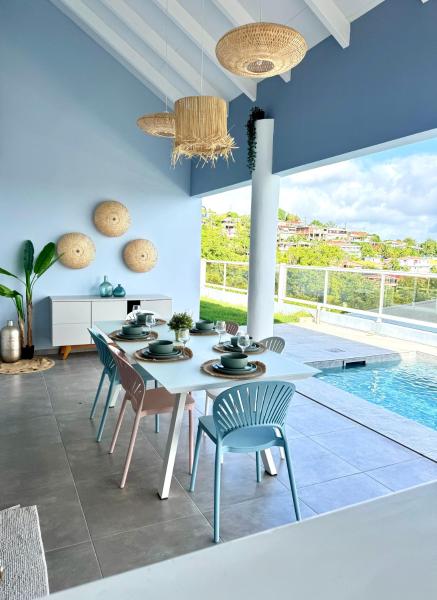 Villa Téloam- Charmante villa avec piscine et vue mer, Забронировать  Отели Шельшер с парковкой, Парковка