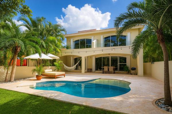 7BR Private Jacuzzi & Pool Villa Sleeps 16 Walk to Beach Lagoon and Golf, Забронировать  Пуэрто-Авентурас Ривьера-Майя