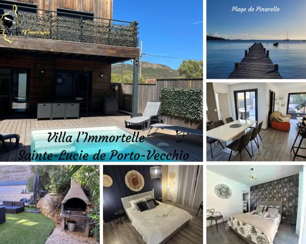 Dormir à Pinarello Villa 9 pers Piscine chauffée 5 min Plage, Забронировать  Сент-Люси-де-Порто-Векшио South Corsica