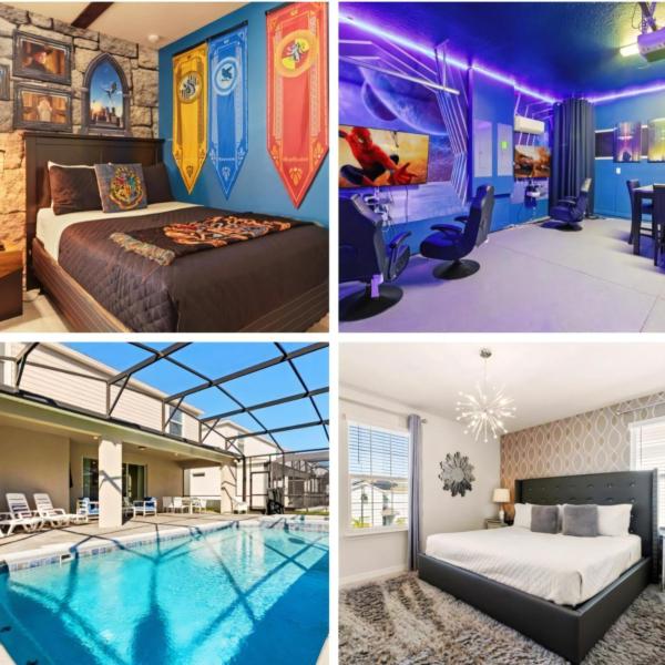 10 Bed 8 Bath Villa Gamesroom & Pool 3621Lily, Забронировать  Давенпорт Orlando Metropolitan Area