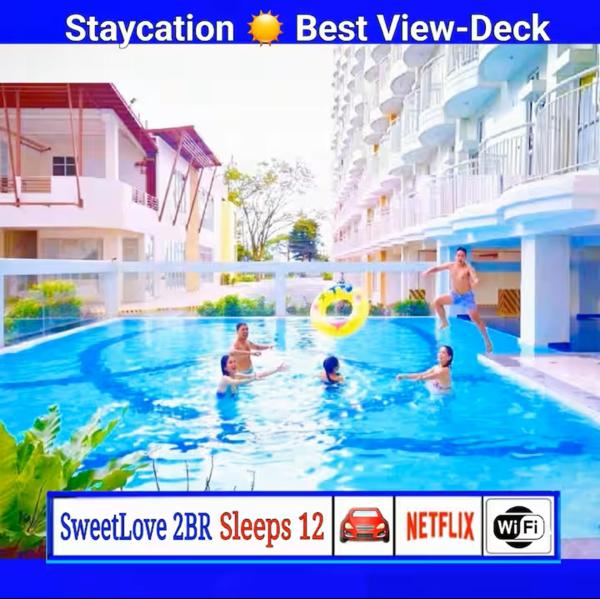 Tagaytay Hideaway 2-Bedrooms, Sleeps 12 in CITYLAND Prime Condo with Big Living room, Kitchen, Free Swimming Pool, 2 Parking, Wi-Fi, Netflix, Perfect View-Deck on 24F rooftop, Забронировать  Отели Iruhin с бассейном, Бассейн