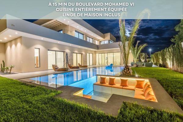 Villa Sofya - Roche Bobois Design & HD Wifi, Забронировать  Отели Марракеша с бассейном, Бассейн