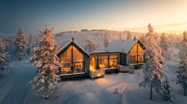 AURA Arctic Chalets - Grand Panoramic & Grand Hideaway, Забронировать Шале Саариселькя Горнолыжный курорт Саариселькя