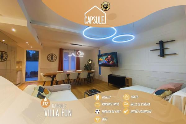 Capsule Villa Fun cinéma Foot Poker Console jeux de jardin, Забронировать  Марей-Марли Yvelines