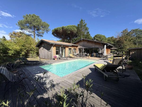 Villa paisible avec piscine chauffée et climatisation à Lège-Cap-Ferret - FR-1-736-65, Забронировать  Le Piquey Аквитания
