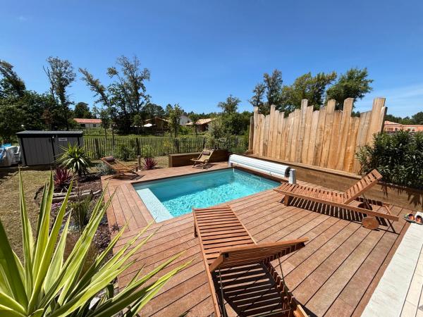 Villa 6 personnes avec piscine Moliets-et-Maa, Забронировать  Отели Côte landaise с бассейном, Бассейн