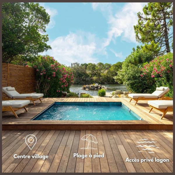 Villa Sempietru, 8 pers, lagon & plage à pied, Забронировать  Леччи Корсика