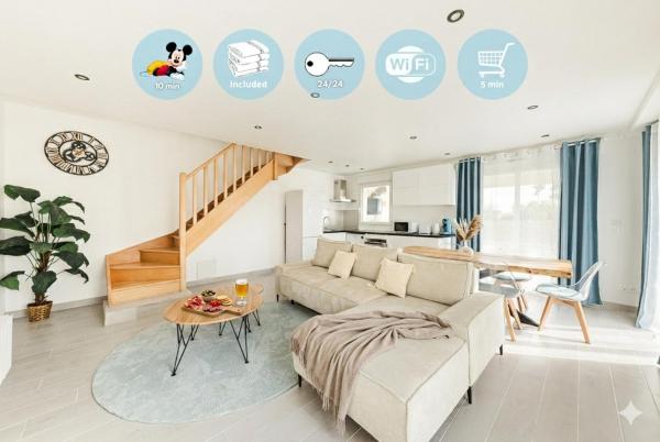 Villa Fantasia - 10 min Disneyland - 8 people, Забронировать  Отели Марн-ла-Валле с парковкой, Парковка