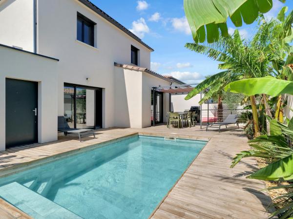 Villa Harmonia Piscine Saint Jean de Védas Proche Montpellier et Plages, Забронировать  Отели в центре Сен-Жан-де-Веда, в центре