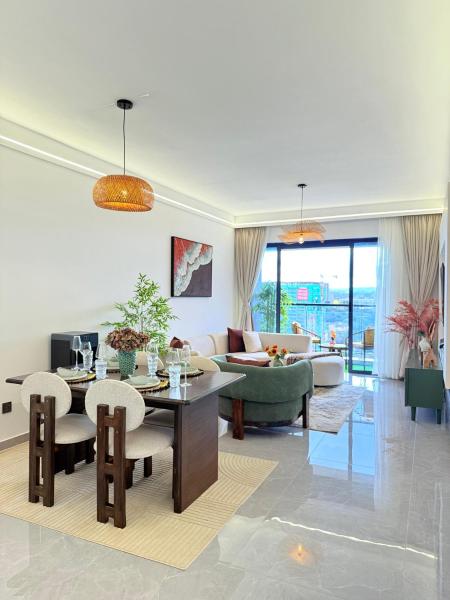 Executive living two bedroom apartment with fully equipped gym swimming pool children playing ground and amazing scenic city views in lavington, Забронировать Апартаменты/квартира Lavington Найроби Каунти