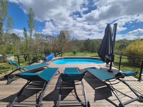 Villa Evasion 10 pers Clim, Забронировать  Отели Сен-Мартен-де-Лондр с бассейном, Бассейн