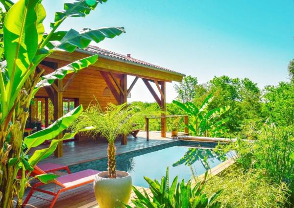 Villa éco-lodge sur pilotis - Piscine, Vélo, Plancha - entre Bayonne et Hossegor, Забронировать  Сен-Лоран-де-Гос 