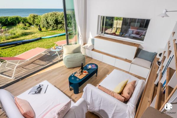 Villa Ponant 5 étoiles à Doëlan, piscine face mer, Забронировать  Клоар-Карноэ Finistère