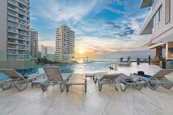 Апартаменты Blue Loft oceanview in Marina rooftop pool prime location