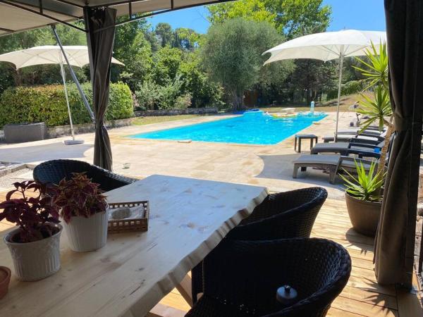 Charming Villa with big pool and AC in Antibes, Забронировать  Отели Приморских Альпы с бассейном, Бассейн