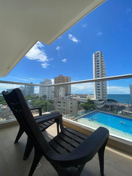 CARTAGENA 3BR WiFi AC pool Parking beach and sea alquileraptocartagena, Забронировать  Картахена Боливар
