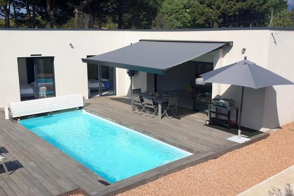 Villa Rossa 6 pers dans résidence avec piscine chauffée privée, Забронировать Вилла Леччи Корсика