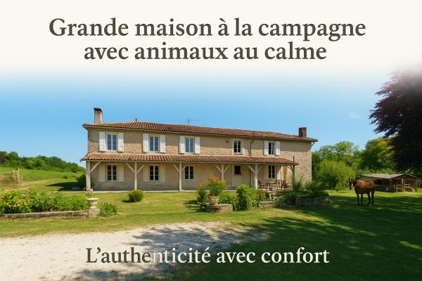 Grande maison avec jardin, animaux,au calme, Забронировать  Ивьер 