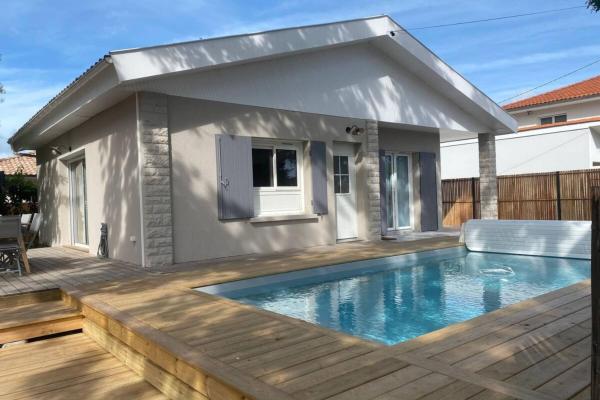 Villa Des Becasses - Andernos les Bains - heated swimming pool, Забронировать Вилла Отели Андернос-ле-Бен с бассейном, Бассейн