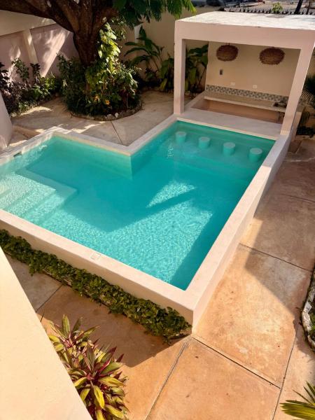 Acogedor estudio con piscina, Забронировать  Отели Канкун с бассейном, рядом с Парк Лас-Палапас, Бассейн