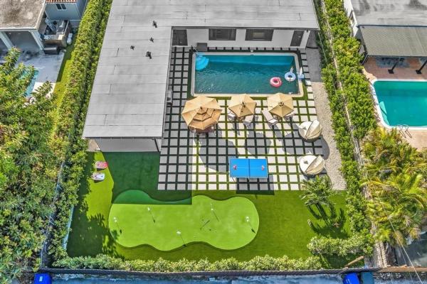 Lux Villa Heated Pool, Gym, Games, Golf, Near Beach, Забронировать  Голливуд Broward County