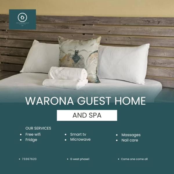 Warona Guesthome & Spa, Забронировать  Габороне Ботсвана, рядом с Железнодорожная станция Габороне