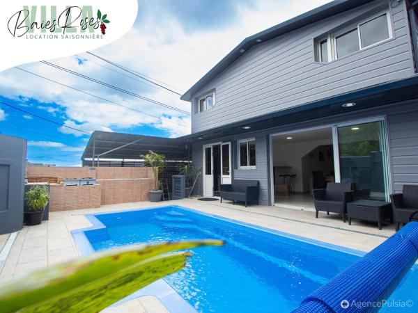 Villa Baies Roses - Piscine chauffée Ile de la Réunion, Забронировать  Отели Ле-Тампона с парковкой, Парковка