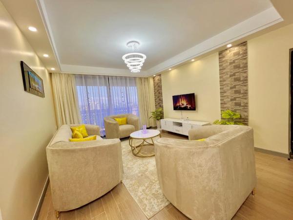Beautiful two bedroom apartment with ample parking space heated swimming pool fully equipped gym and amazing city views, Забронировать  Найроби Руанда