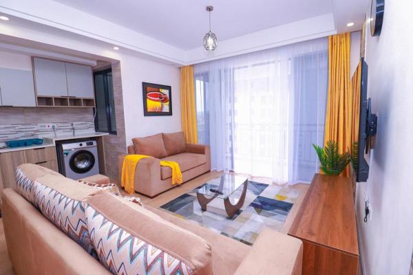 lovely two bedroom apartment with fully equipped gym heated swimming pool children playing ground ample parking space and amazing scenic views, Забронировать Апартаменты/квартира Найроби Каунти Кения