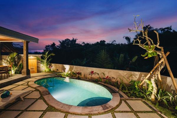 Bhagya Adi Jungle View Villa, Забронировать  Отели Убуд с бассейном, Бассейн